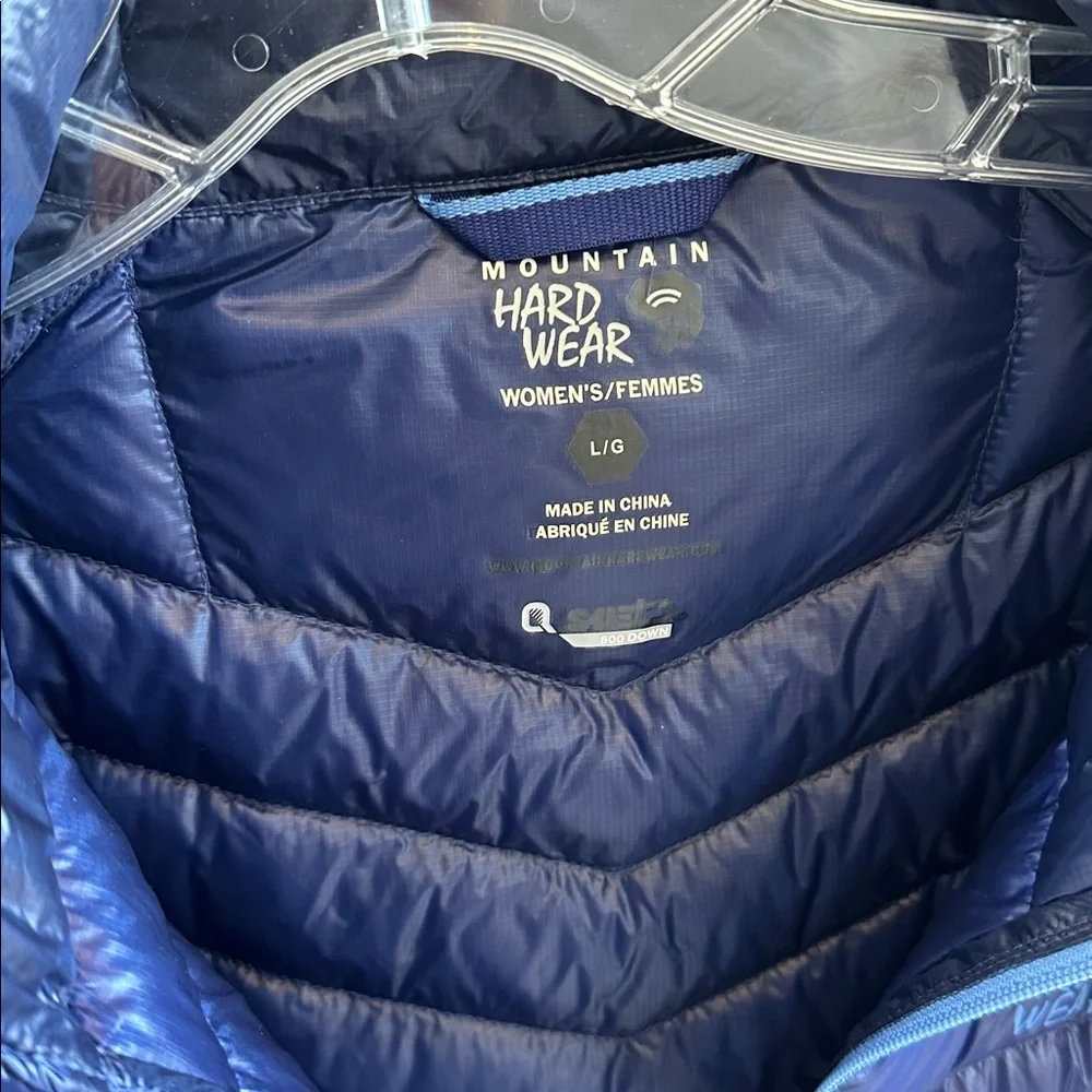 Mountain Hardwear “Torsun” Nectar Blue 2-Piece Puffer Jacket & Shell, Women’s L - Picture 7 of 8